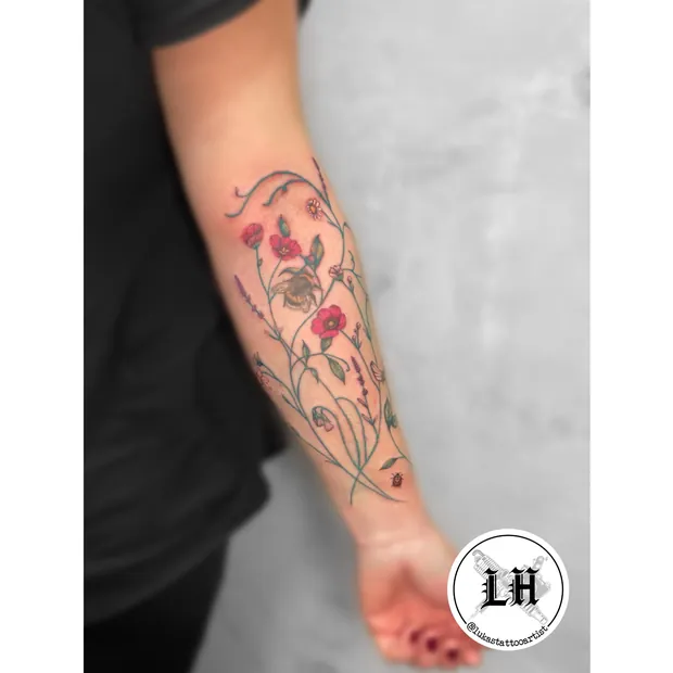 Farbtattoo aus dem Studio Sweet Temptation in Bottrop