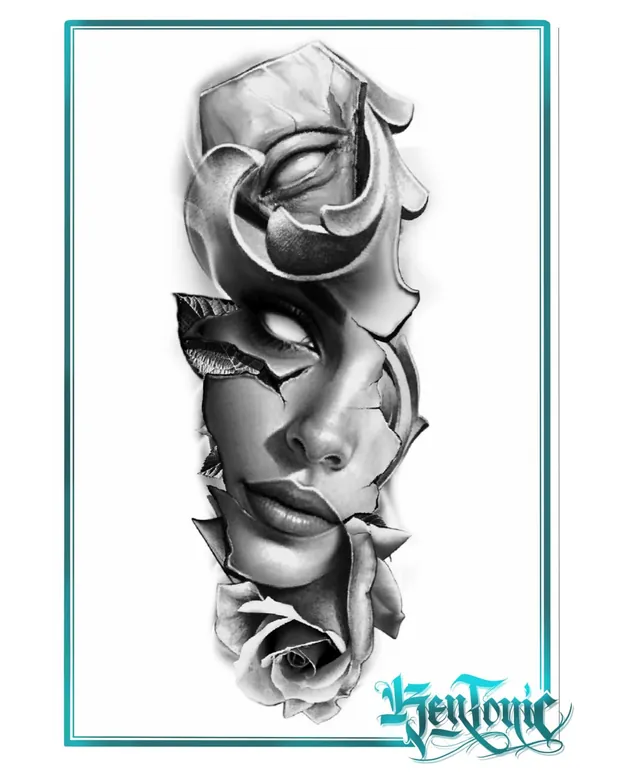 Realistik-Tattoo aus dem Studio Sweet Temptation in Bottrop