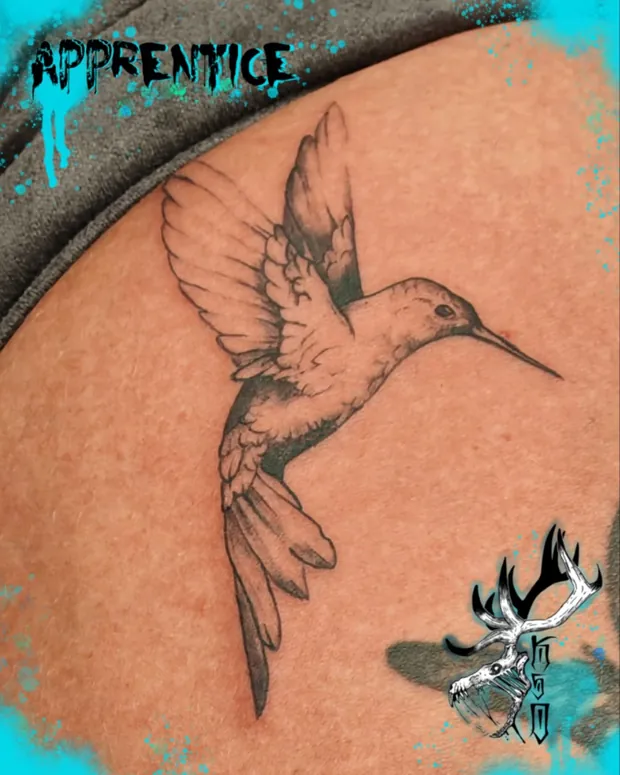 Feinlinien-Tattoo aus dem Studio Sweet Temptation in Bottrop