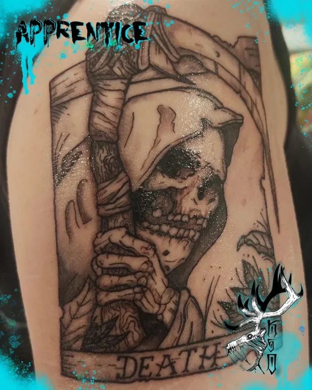Ornamentales Tattoo aus dem Studio Sweet Temptation in Bottrop