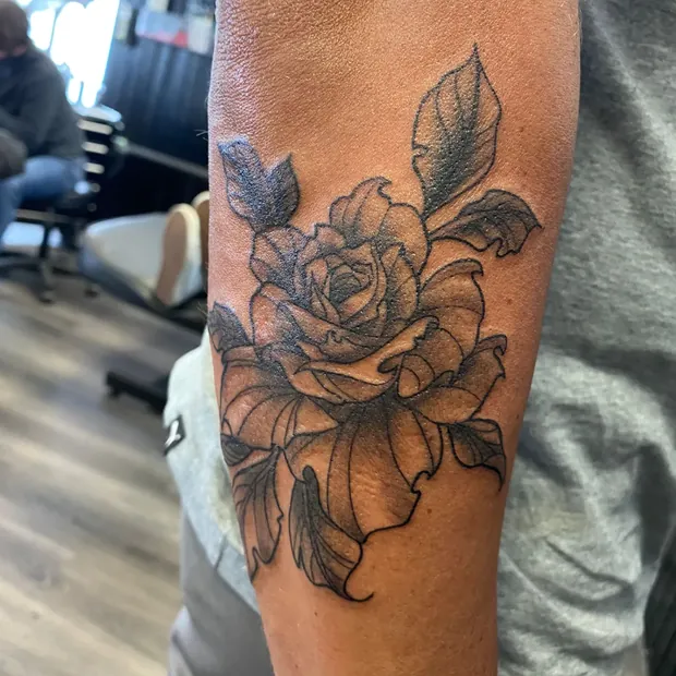 Feinlinien-Tattoo aus dem Studio Sweet Temptation in Bottrop