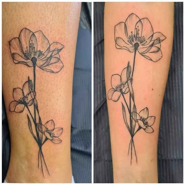 Feinlinien-Tattoo aus dem Studio Sweet Temptation in Bottrop