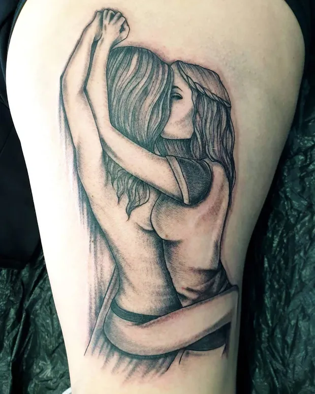 Realistik-Tattoo aus dem Studio Sweet Temptation in Bottrop