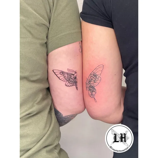 Feinlinien-Tattoo aus dem Studio Sweet Temptation in Bottrop