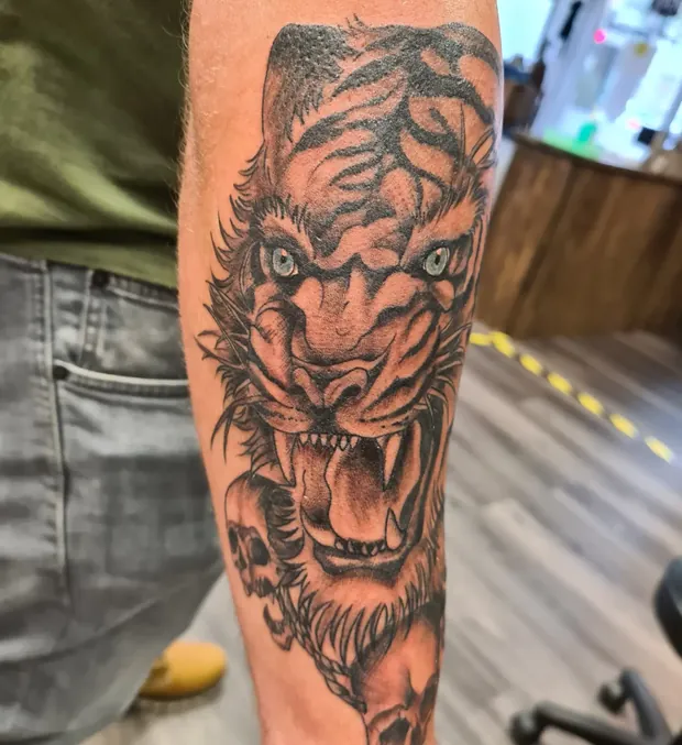 Realistik-Tattoo aus dem Studio Sweet Temptation in Bottrop
