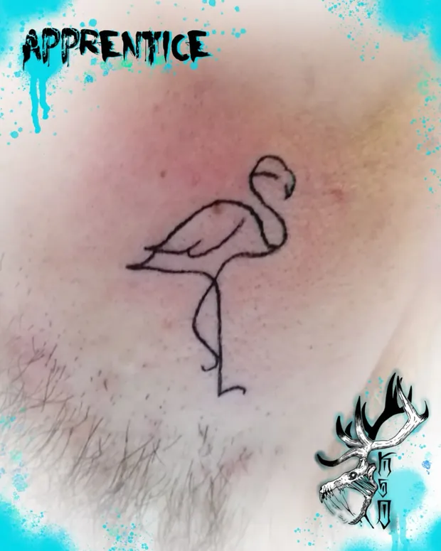 Feinlinien-Tattoo aus dem Studio Sweet Temptation in Bottrop