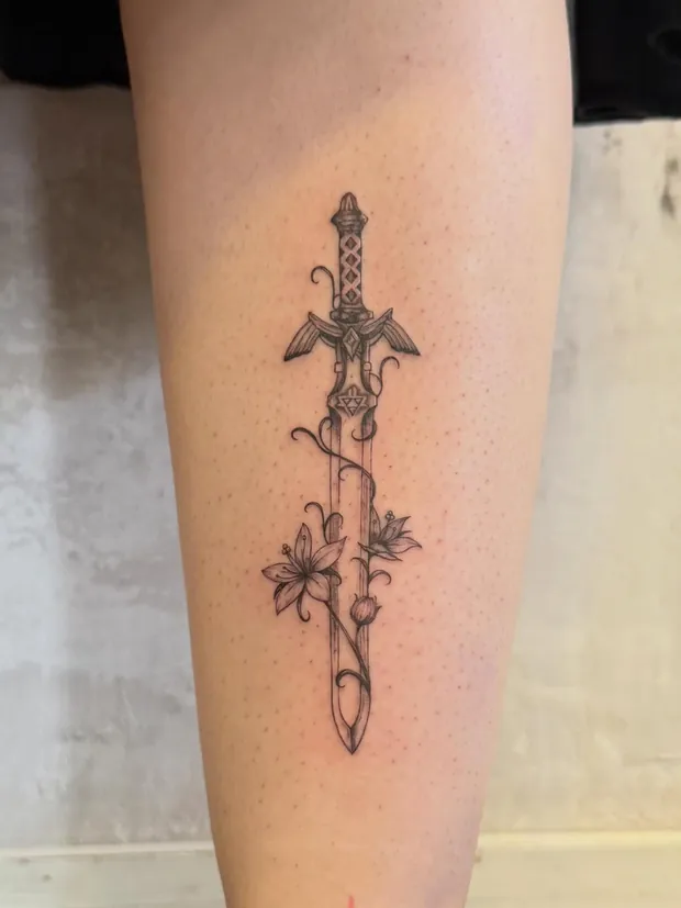 Feinlinien-Tattoo aus dem Studio Sweet Temptation in Bottrop
